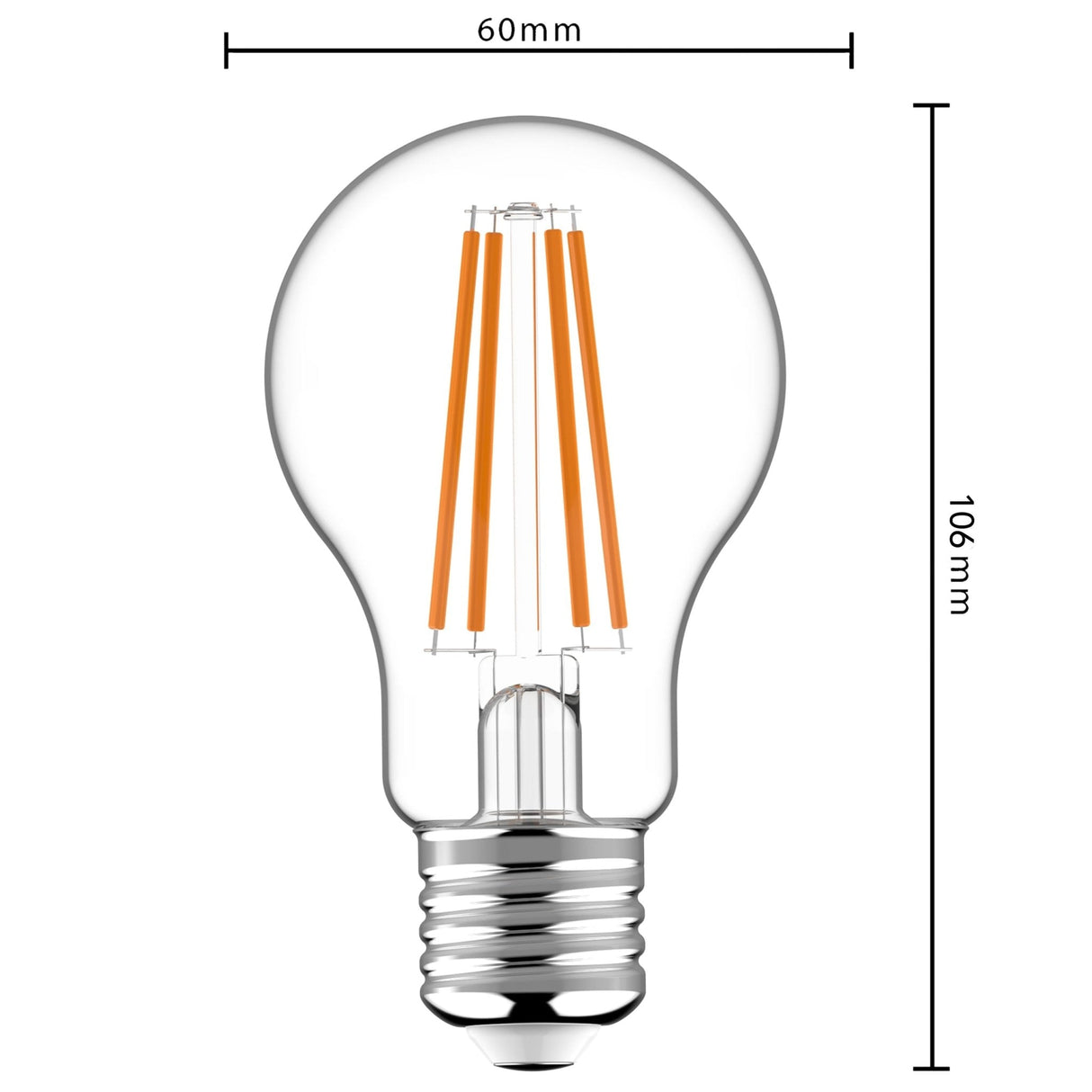 E27 LED Lamp met Bewegingssensor en Schemersensor - Warmwit 2700K - 7,3W - 806 Lumen - 3m Bereik