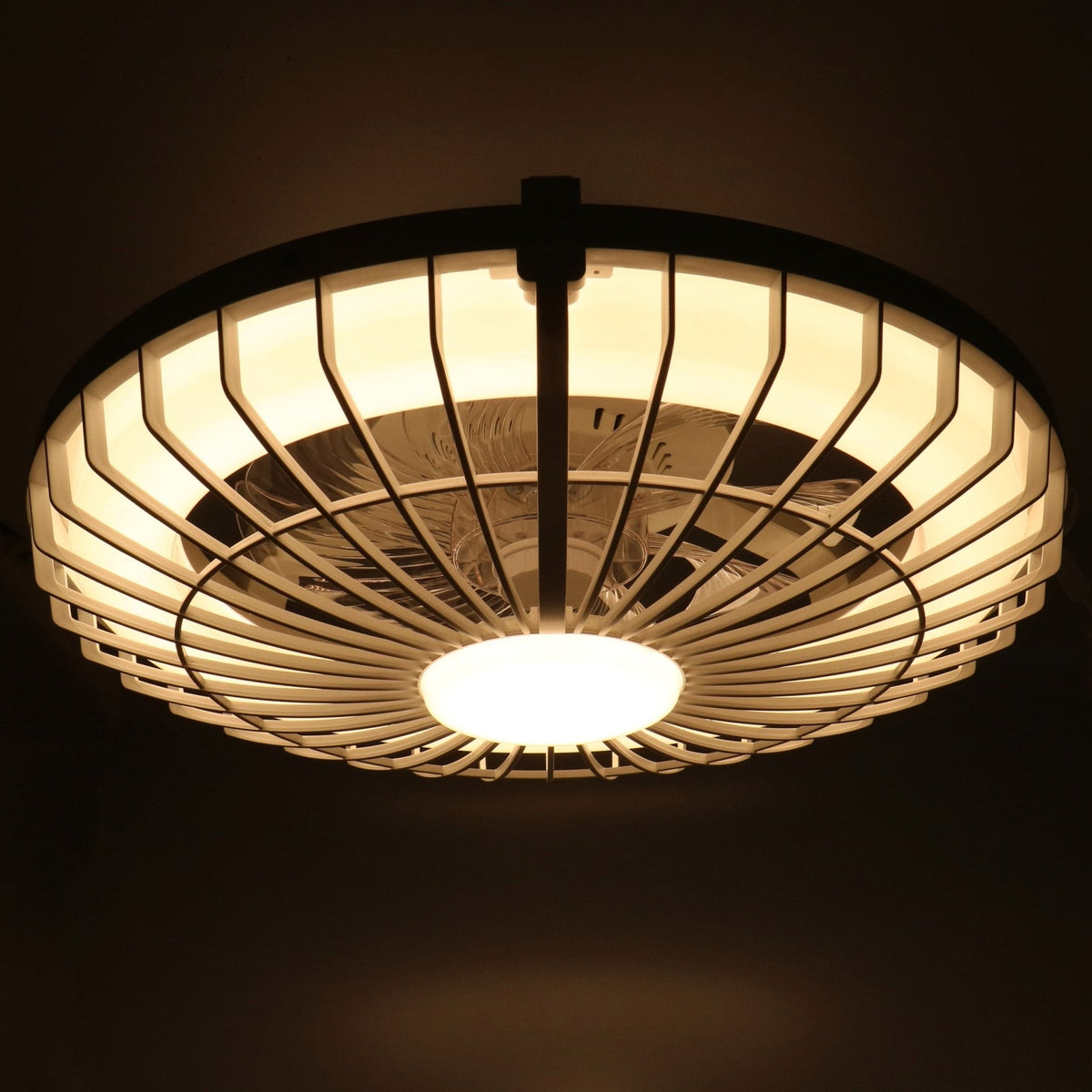 LED plafondventilator Silencio 2800 lumen - 44W - instelbaar 2000K-4000K - afstandsbediening - timer - 48cm - wit