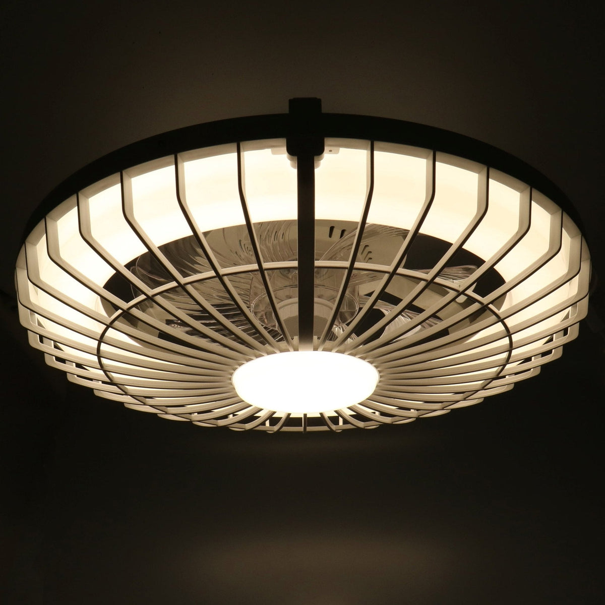 LED plafondventilator Silencio 2800 lumen - 44W - instelbaar 2000K-4000K - afstandsbediening - timer - 48cm - wit