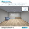 Simulatie lichtbundel LED inbouwspot 5W 425 lm daglichtwit 6000K 60°