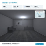 Simulatie lichtbundel LED kogellamp E27 G45, 100 stuks, 6000K