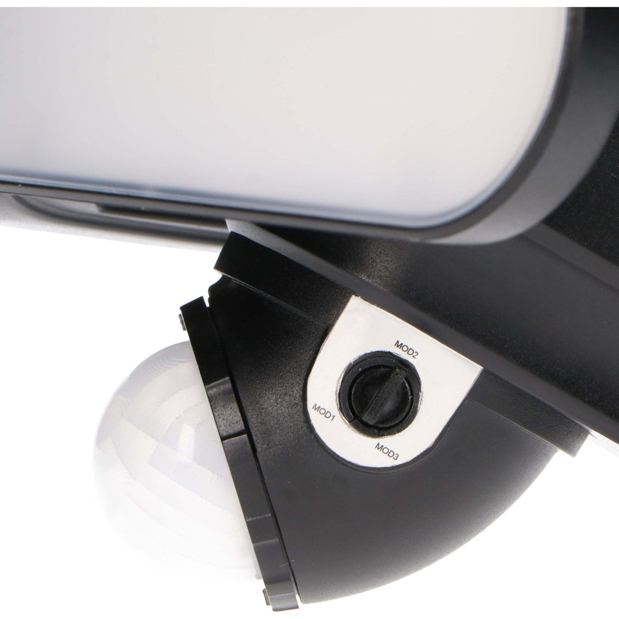 LED solar schijnwerper 1000 lumen - koelwit 5000K - bewegingssensor - afneembaar zonnepaneel - IP44 waterdicht - zwart - 230V