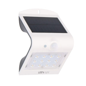 Applique solaire LED avec détecteur de mouvement 220 - 3 modes d’éclairage - Marche/arrêt automatique - Blanc