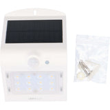 Solar LED Wandlamp met Bewegingssensor 220 - 3 lichtstanden - Automatisch aan/uit - Wit