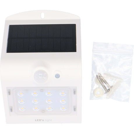 Applique solaire LED avec détecteur de mouvement 220 - 3 modes d’éclairage - Marche/arrêt automatique - Blanc