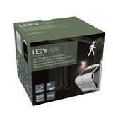 Solar LED Wandlamp met Bewegingssensor 220 - 3 lichtstanden - Automatisch aan/uit - Wit