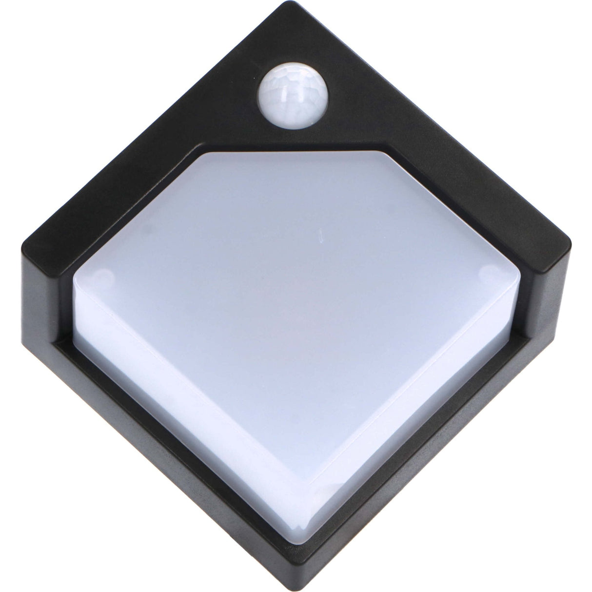LED Solar Wandlamp - 50 lumen - Warmwit 2700K - Bewegingssensor - IP44 - Zwart
