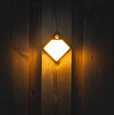 LED Solar Wandlamp - 50 lumen - Warmwit 2700K - Bewegingssensor - IP44 - Zwart