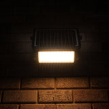 Solar LED Schijnwerper - 1080 Lumen - Bewegingssensor - Warmwit 3000K - IP65 - Draadloos - Zwart