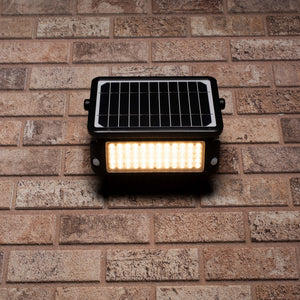 Solar LED Schijnwerper - 1080 Lumen - Bewegingssensor - Warmwit 3000K - IP65 - Draadloos - Zwart