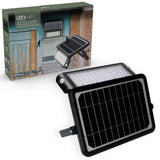 Solar LED Schijnwerper - 1080 Lumen - Bewegingssensor - Warmwit 3000K - IP65 - Draadloos - Zwart