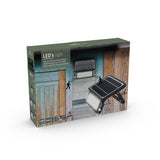 Solar LED Schijnwerper - 1080 Lumen - Bewegingssensor - Warmwit 3000K - IP65 - Draadloos - Zwart