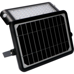 Solar LED Schijnwerper - 1080 Lumen - Bewegingssensor - Warmwit 3000K - IP65 - Draadloos - Zwart
