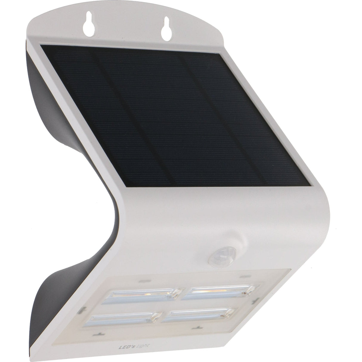 LED Solar Wandlamp - Bewegingssensor - Warmwit 3000K - 400 lm - IP65 - 3 lichtstanden - Wit