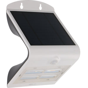 LED Solar Wandlamp - Bewegingssensor - Warmwit 3000K - 400 lm - IP65 - 3 lichtstanden - Wit