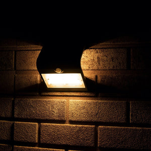Solar LED Buitenlamp met Bewegingssensor 400 - 3 lichtstanden - Automatisch aan/uit - Zwart