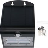 Solar LED Buitenlamp met Bewegingssensor 400 - 3 lichtstanden - Automatisch aan/uit - Zwart