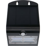 Solar LED Buitenlamp met Bewegingssensor 400 - 3 lichtstanden - Automatisch aan/uit - Zwart