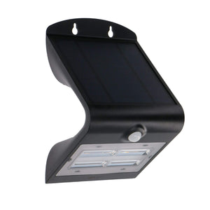 Solar LED Buitenlamp met Bewegingssensor 400 - 3 lichtstanden - Automatisch aan/uit - Zwart