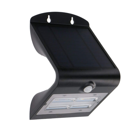 Solar LED Buitenlamp met Bewegingssensor 400 - 3 lichtstanden - Automatisch aan/uit - Zwart
