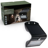 Solar LED Buitenlamp met Bewegingssensor 400 - 3 lichtstanden - Automatisch aan/uit - Zwart
