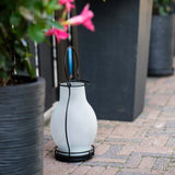LED Solar olielamp 3 lumen - Extra warmwit 2700K - Sensor - IP44 - 28cm - Glas