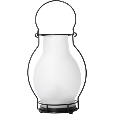 Lampe à huile solaire LED 3 lumens - Blanc extra chaud 2700 K - Capteur - IP44 - 28 cm - Verre