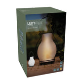 LED Solar olielamp 3 lumen - Extra warmwit 2700K - Sensor - IP44 - 28cm - Glas