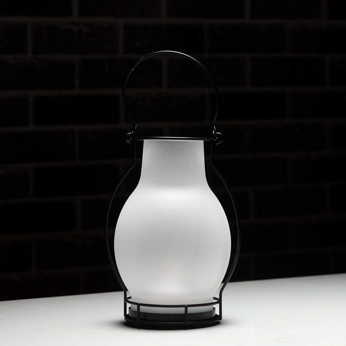LED Solar olielamp 3 lumen - Extra warmwit 2700K - Sensor - IP44 - 28cm - Glas