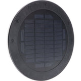 LED's Light Solar Wandklok voor Buiten - Draadloos op zonne-energie - Automatisch aan/uit - 22 cm