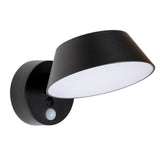 LED Solar Wandlamp 350 Lumen - Koelwit 4000K - IP54 - Bewegingssensor - Zwart