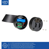 LED Solar Wandlamp 350 Lumen - Koelwit 4000K - IP54 - Bewegingssensor - Zwart