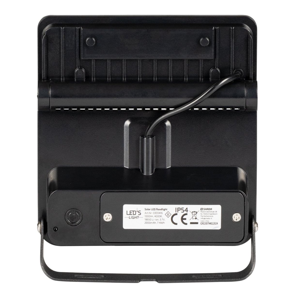 Solar LED Buitenlamp met Bewegingssensor - Koelwit 4000K - 1000 Lumen - IP54 Waterdicht