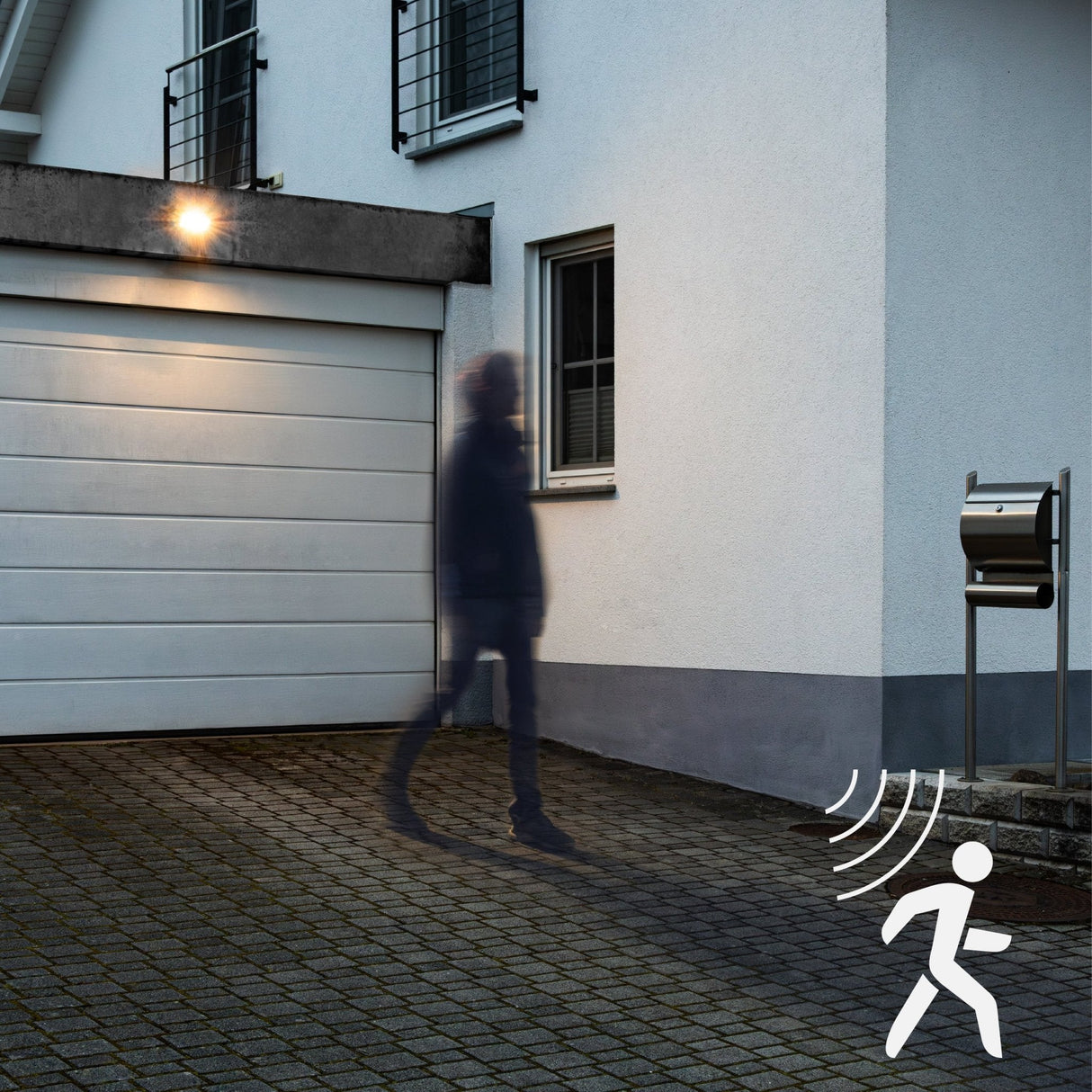 Solar LED Buitenlamp met Bewegingssensor - Koelwit 4000K - 1000 Lumen - IP54 Waterdicht