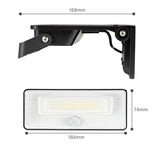 Slim Solar LED Buitenlamp 1600 lm met sensor - Bewegingssensor en nachtsensor - Draadloos - Zwart