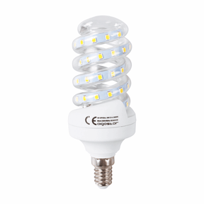 Spaarlamp E14 LED, spiraalvorm, 9W=62W, warmwit 3000K