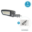 1× 100W straatlamp + mastadapter