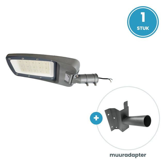 1× 150W straatlamp + muuradapter