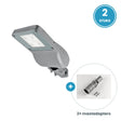 2× 30W 3000K straatlamp + 2 mastadapters