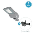 2× 30W 4000K straatlamp + 2 muuradapters