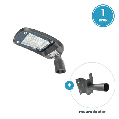 1× 60W straatlamp + muuradapter