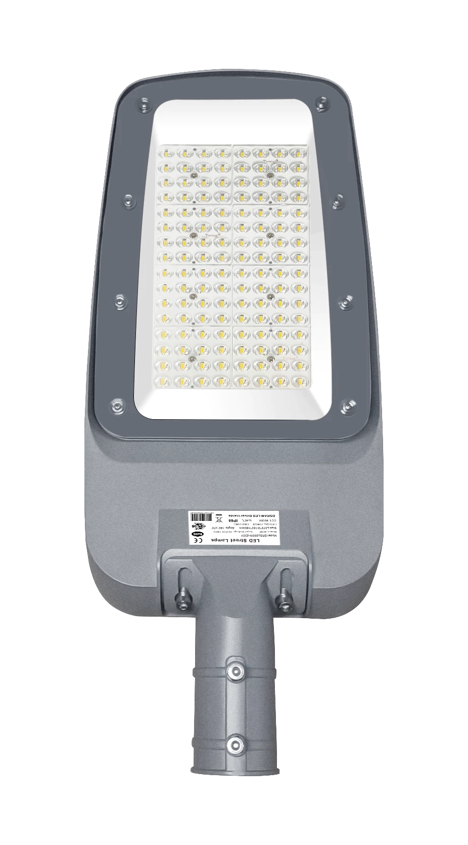 Straatverlichting-lantaarnpaal-LED Blls, 100W, 12000lm, 5000K, IP65, met beugel