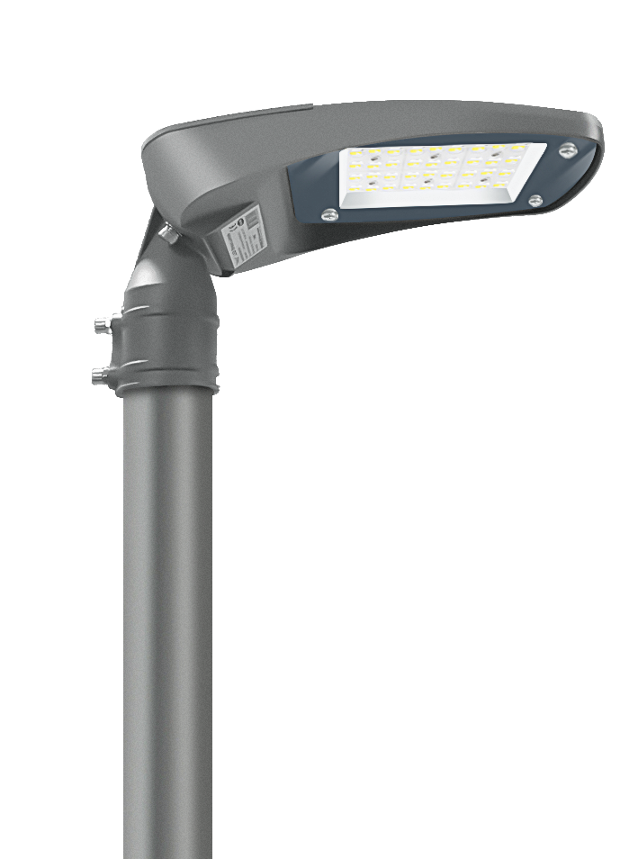 LED straatverlichting-lantaarnpaal-LED, 100W, 13000lm, 4000K, IP65, handige installatie
