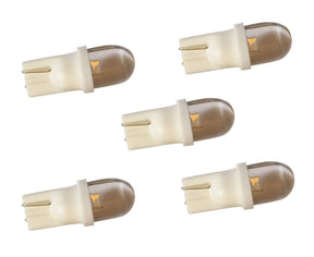 T10 autolamp 5 stuks, dashbordverlichting, daglichtwit, 6000K, LED 12V DC