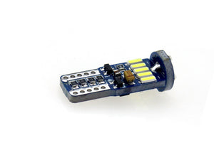 Ampoules automobiles T10 W5W 2 pièces | 15-SMD blanc lumière du jour 6000K | CAN-BUS 12V-24V DC
