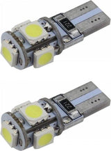 T10 autoverlichting 2 stuks | LED 5 - SMD daglichtwit 6000K | CANBUS 12V DC - LEDPLANET.NL