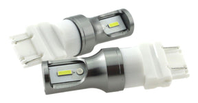 T25 3157 P27W set, autoverlichting LED 2 stuks, 2-SMD daglichtwit 6000K, 839 Lumen, 12V DC, 9.6 Watt