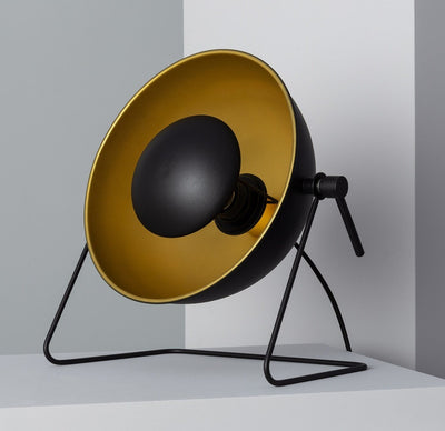 Tafellamp industrieel, modern design, buiten zwart