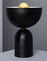 Tafellamp industrieel | modern design | buiten zwart - binnen wit | 23cm x 16cm - LEDPLANET.NL