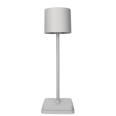 Oplaadbare LED Tafellamp 175 Lumen - Dimbaar - 3 Lichtkleuren - Touch - IP54 - Grijs